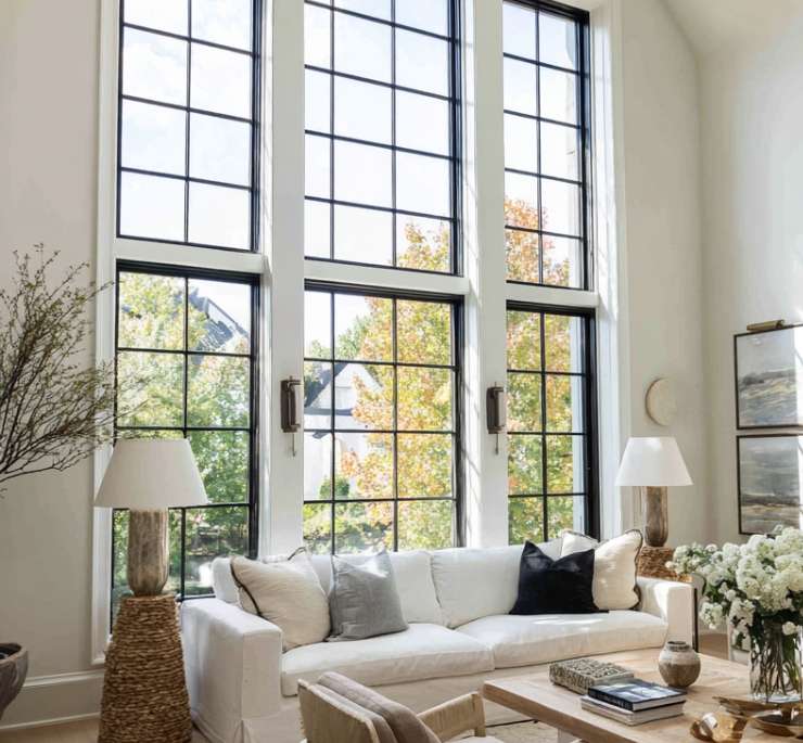 living room flor to ceiling windows Lumira Glass